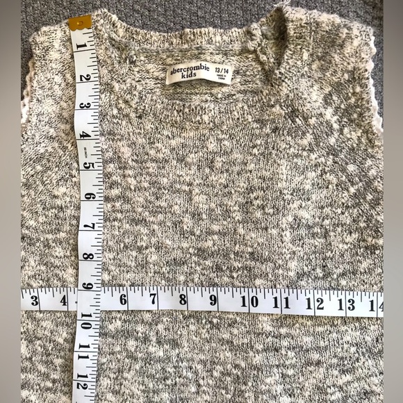 13/14Y💐Abercrombie & Fitch Bundle of 3: Blue Ombre Tee and 2 Grey Sweaters - Picture 6 of 9